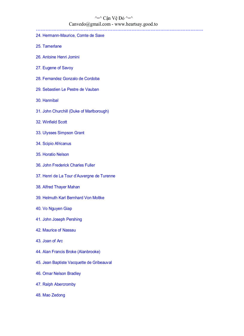 image for page Những vị tướng lỗi lạc thế giới