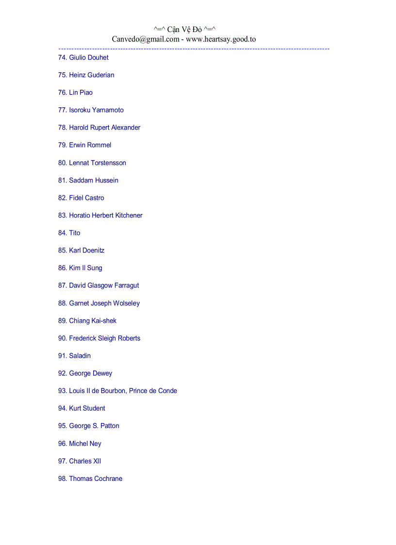 image for page Những vị tướng lỗi lạc thế giới