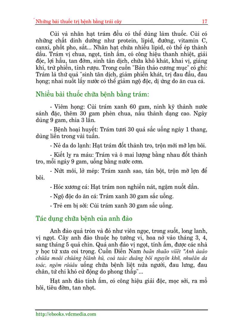 image for page Nhwngx bài thuốc trị bệnh bằng trái cây