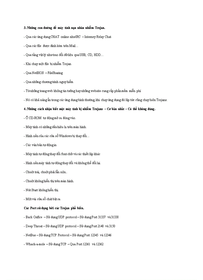 image for page Niệm cơ bản về Trojan và Backdoo