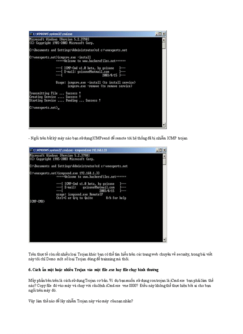image for page Niệm cơ bản về Trojan và Backdoo