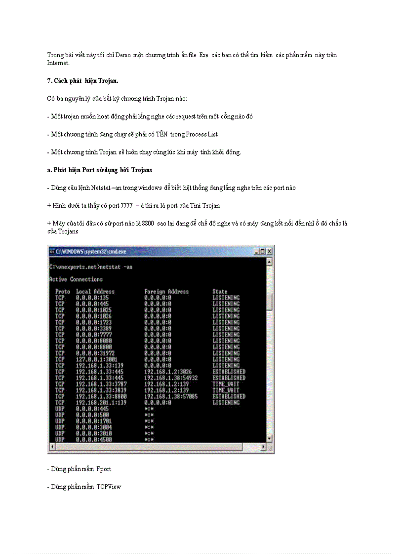image for page Niệm cơ bản về Trojan và Backdoo
