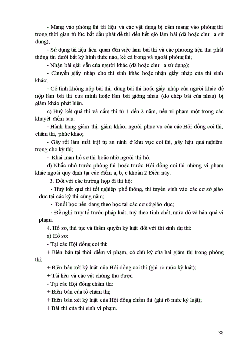 image for page Nội dung quy chế thi TN THPT 2010