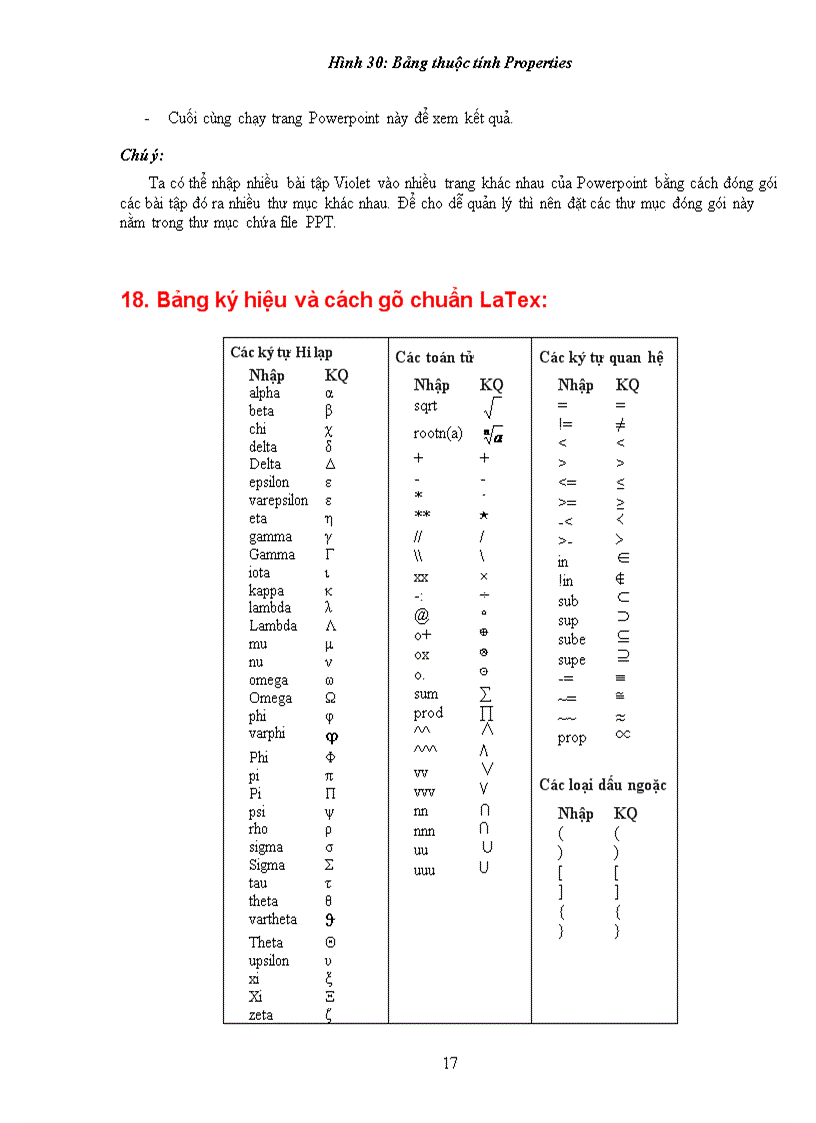 image for page Nội dung thực hành Violet