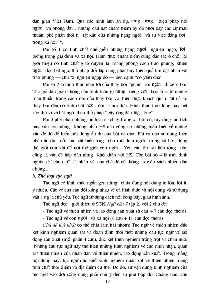 image for page Nội dung và chương trình văn học dân gian