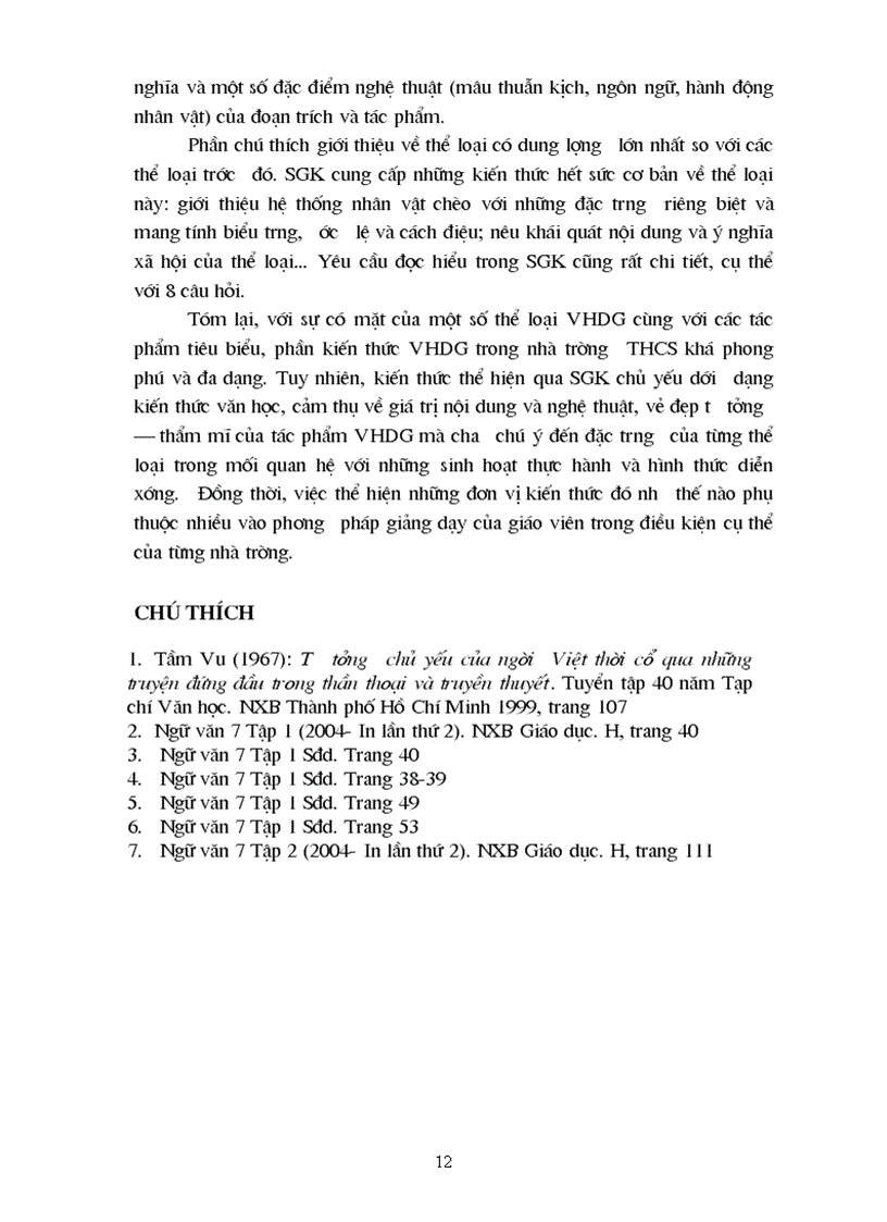 image for page Nội dung và chương trình văn học dân gian