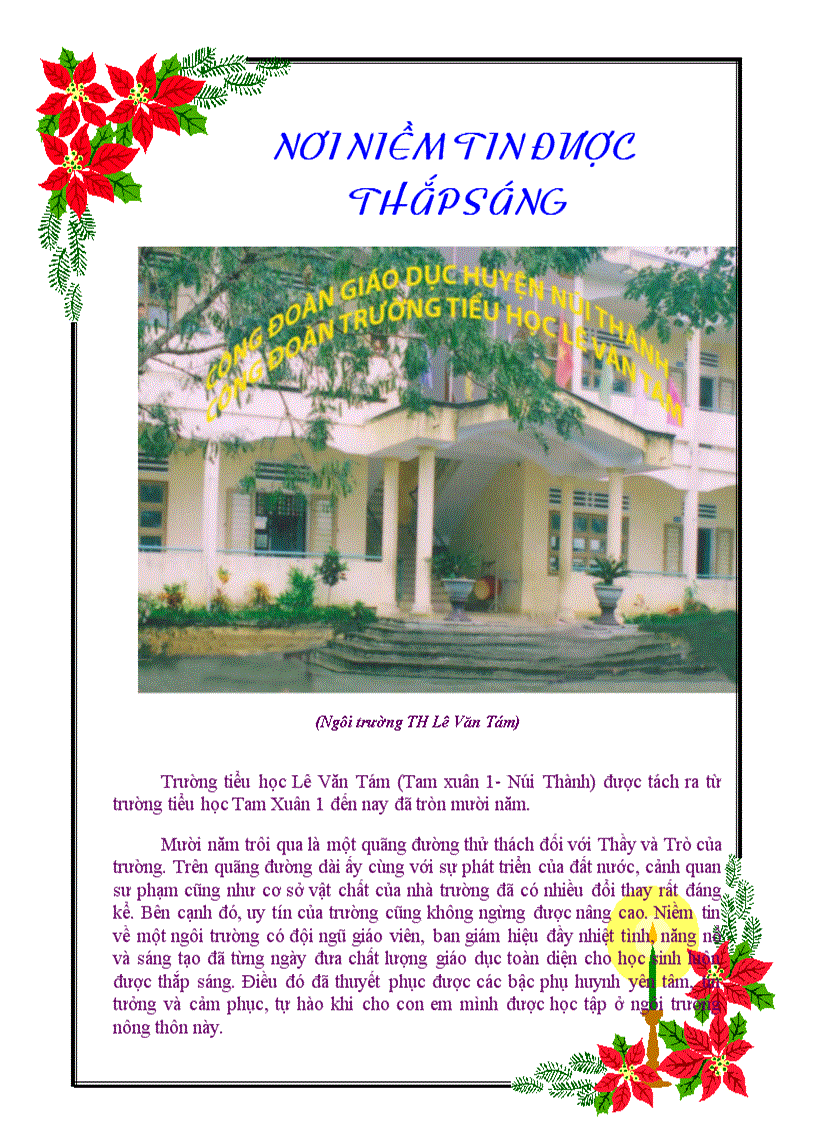 image for page Nơi niềm tin được thắp sáng