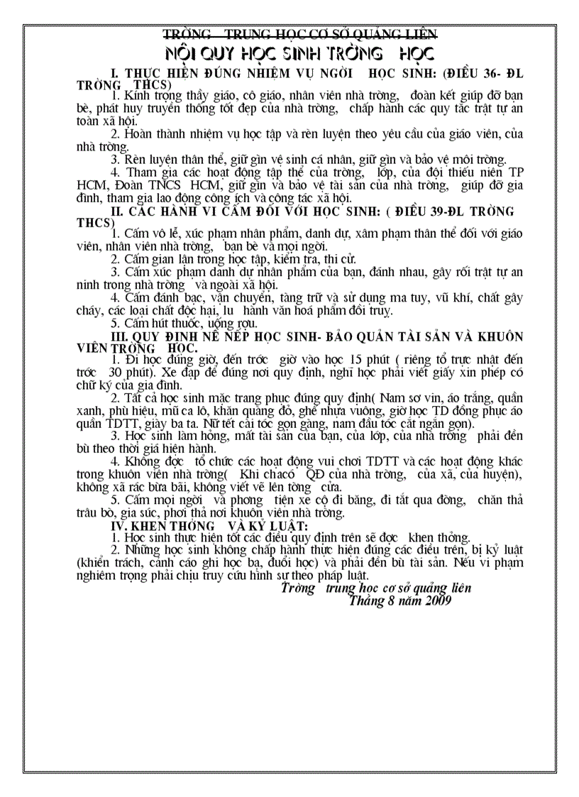 image for page Noi quy hs truong hoc