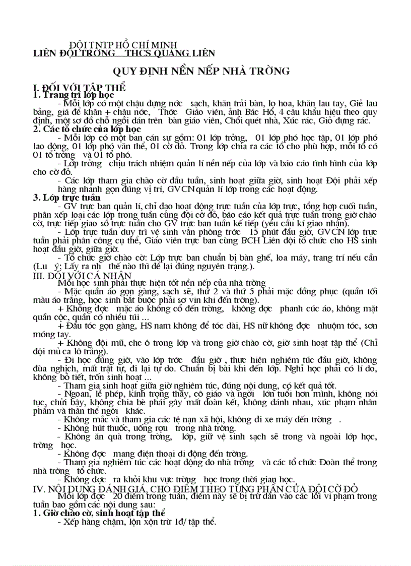 image for page Noi quy ne nep Doan Doi 09 10 chuan