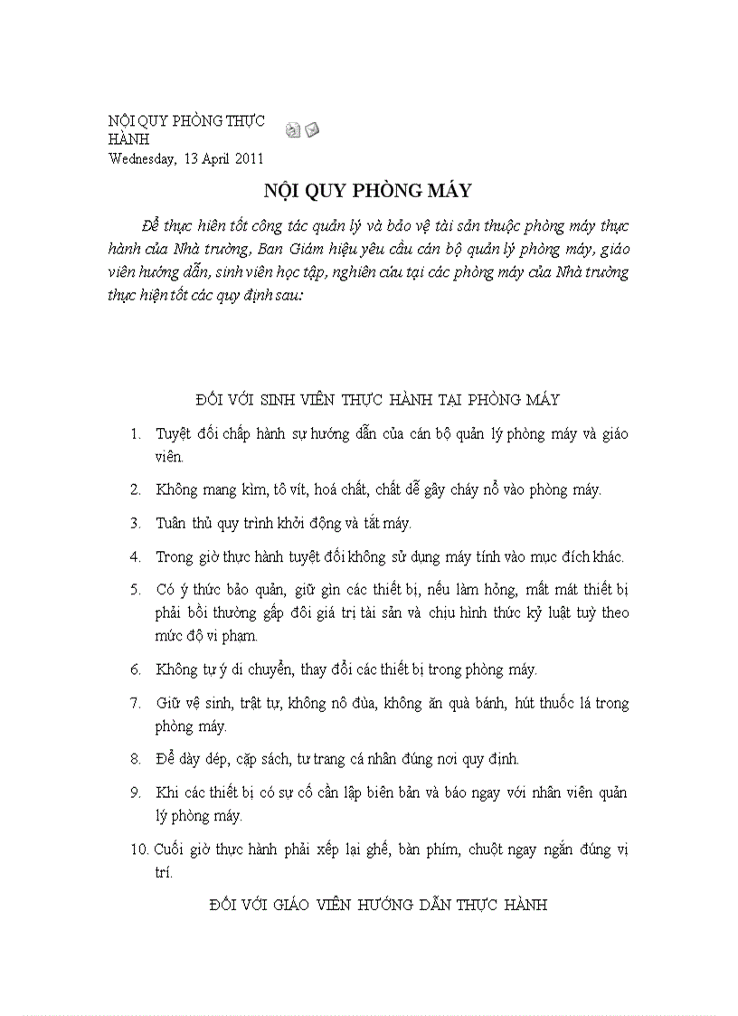 image for page Nội quy phòng thực hành