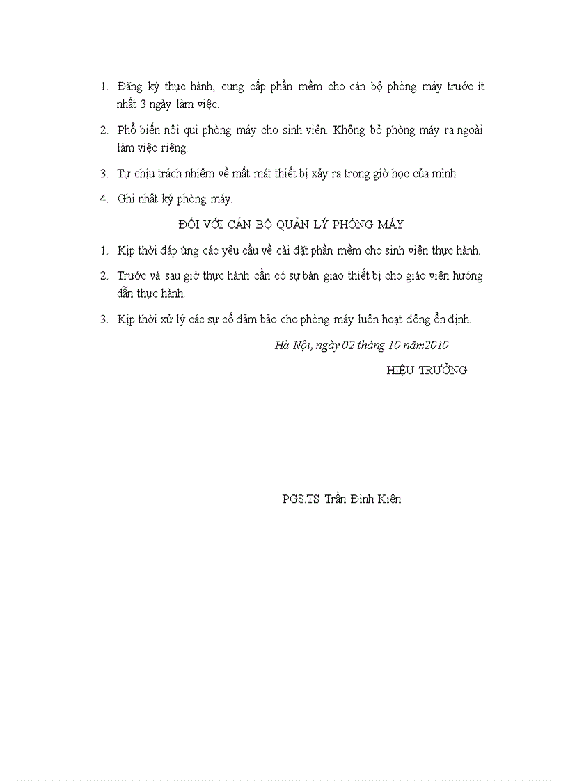 image for page Nội quy phòng thực hành