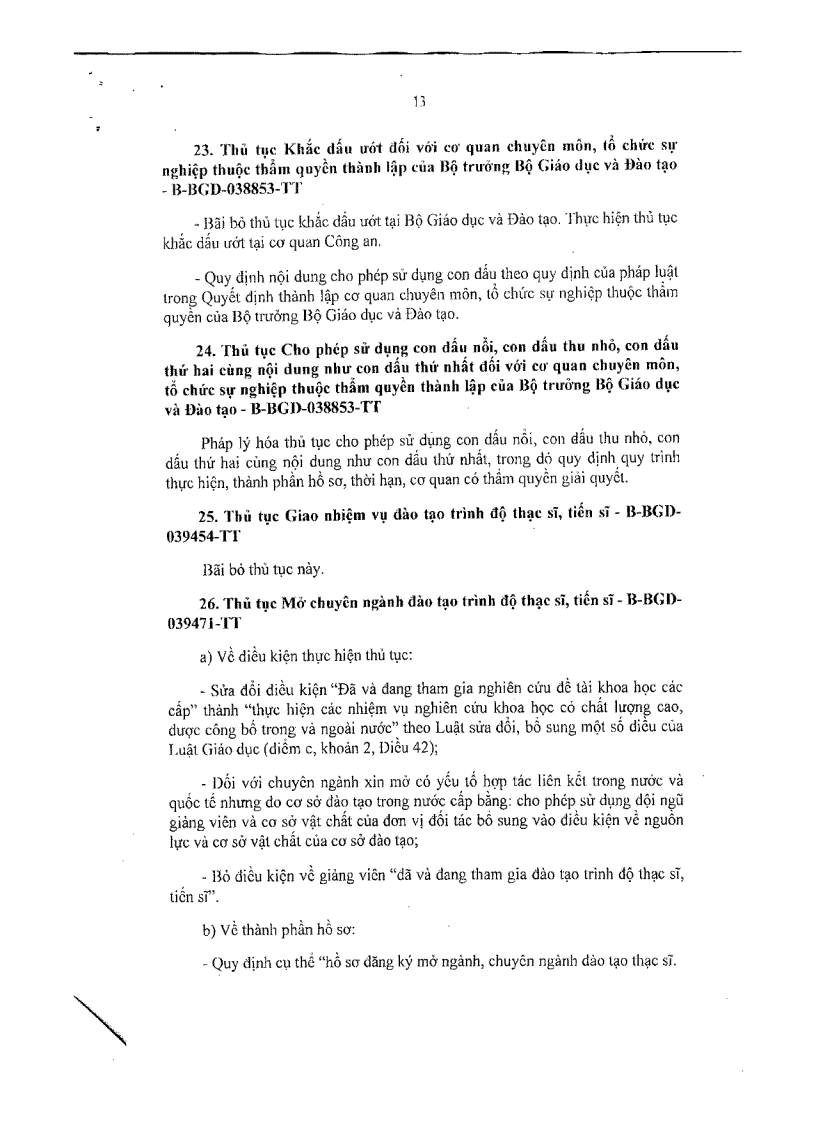 image for page NQ về đơn giản hóa thủ tục HC thuộc phạm vi chức năng của Bộ GDĐT