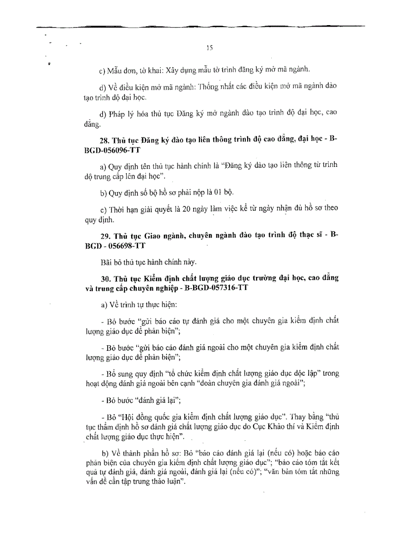 image for page NQ về đơn giản hóa thủ tục HC thuộc phạm vi chức năng của Bộ GDĐT