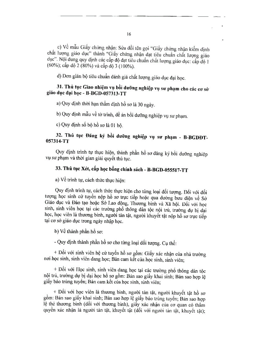 image for page NQ về đơn giản hóa thủ tục HC thuộc phạm vi chức năng của Bộ GDĐT