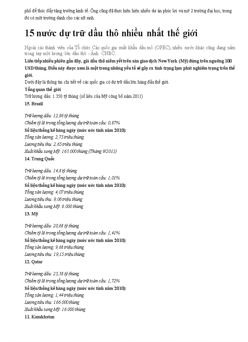 image for page Nước có trư lượng dầu lớn nhất