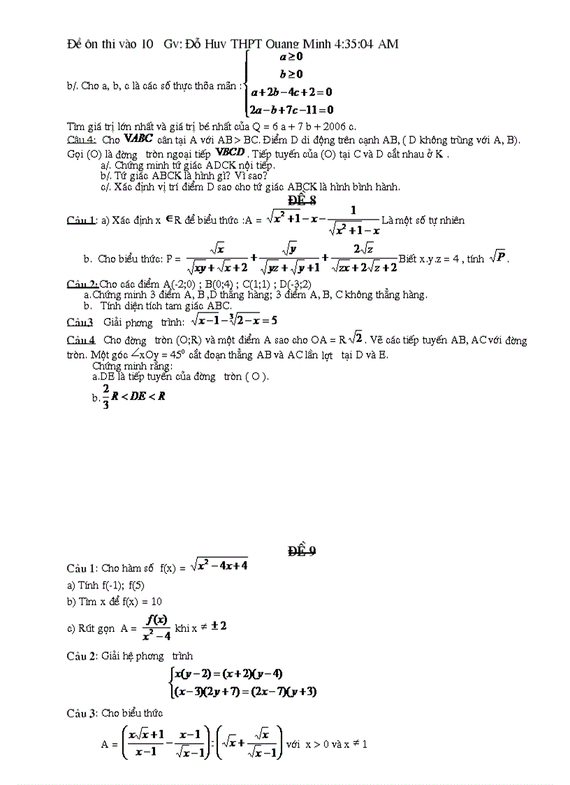 image for page On thi vao 10 THPT