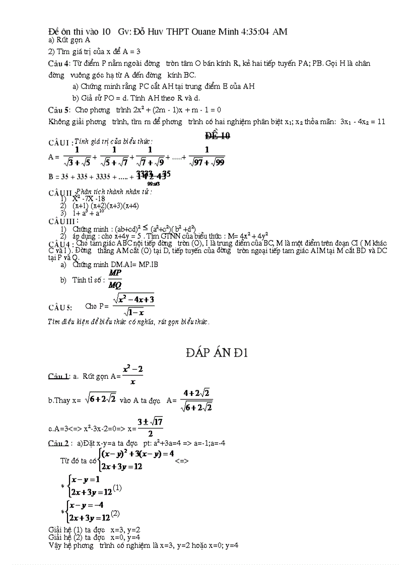 image for page On thi vao 10 THPT