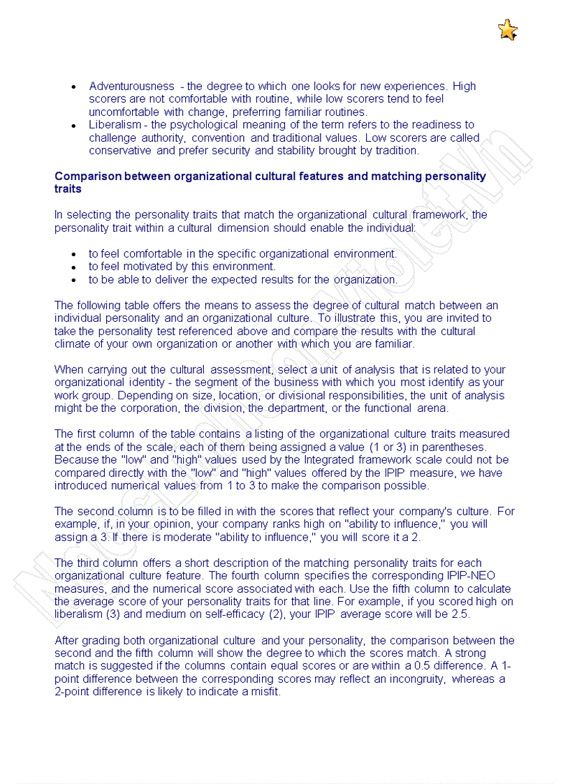 image for page Personality Traits and Workplace Culture