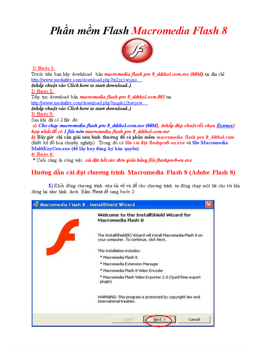 image for page Phan mem Flash Macromedia Flash 8