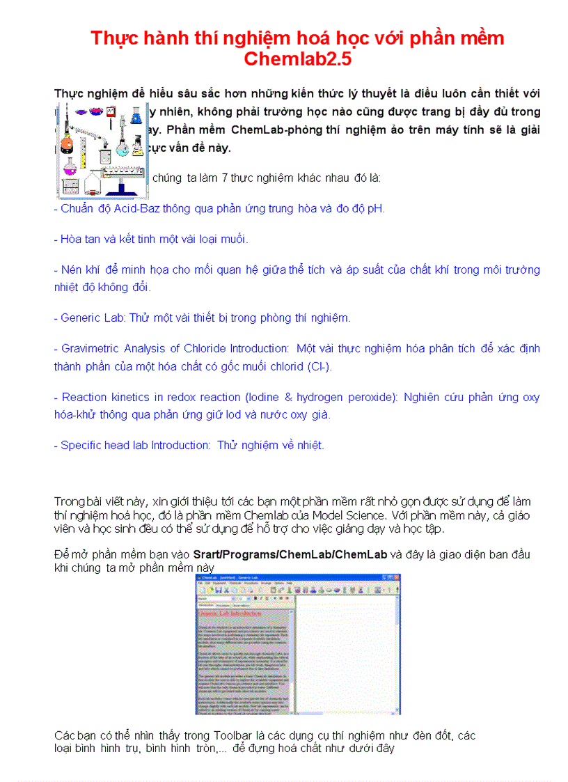 image for page Phần mềm mô tả TN hóa học
