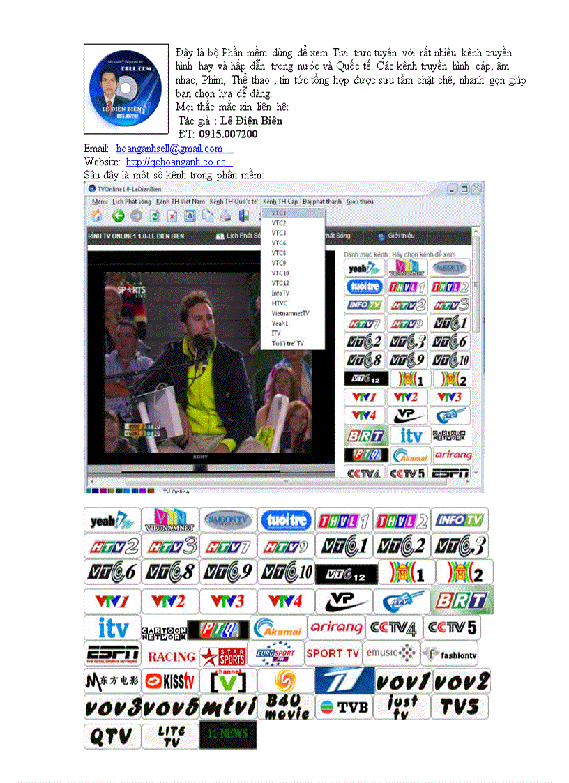 image for page Phần mềm xem Tivi hay