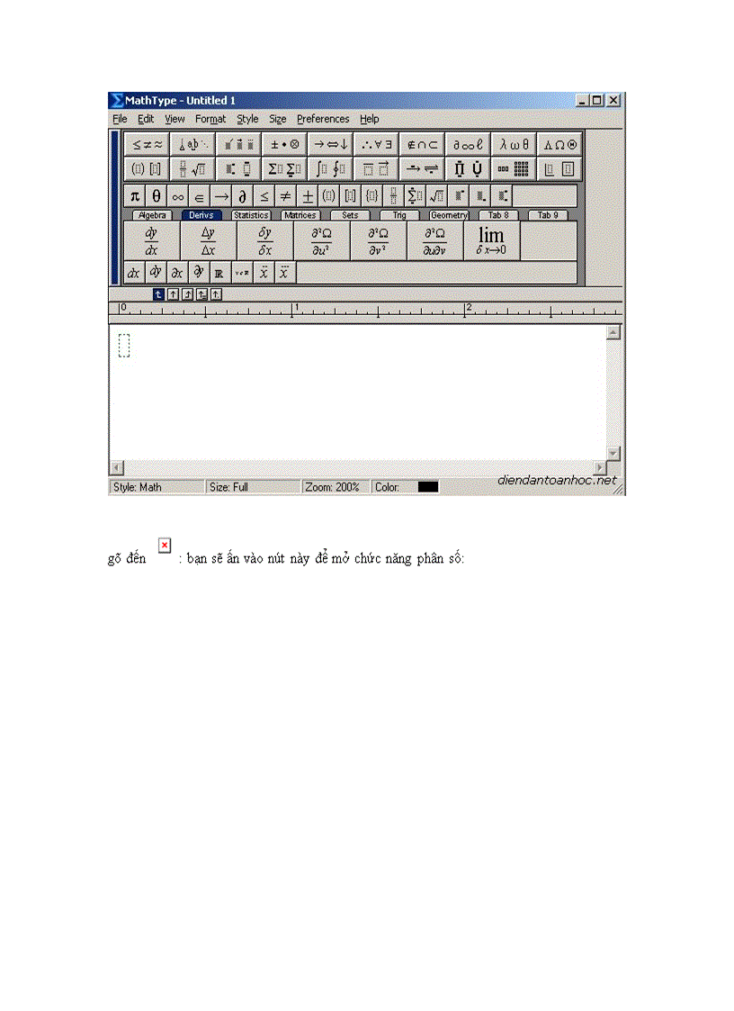 image for page Phần mêmd công thức Toán Mathtype v6 0