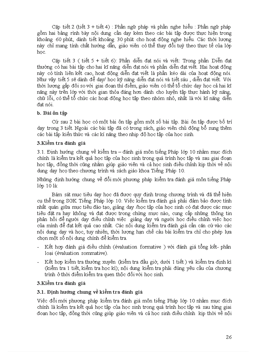 image for page Phân phối chương trình các môn K10