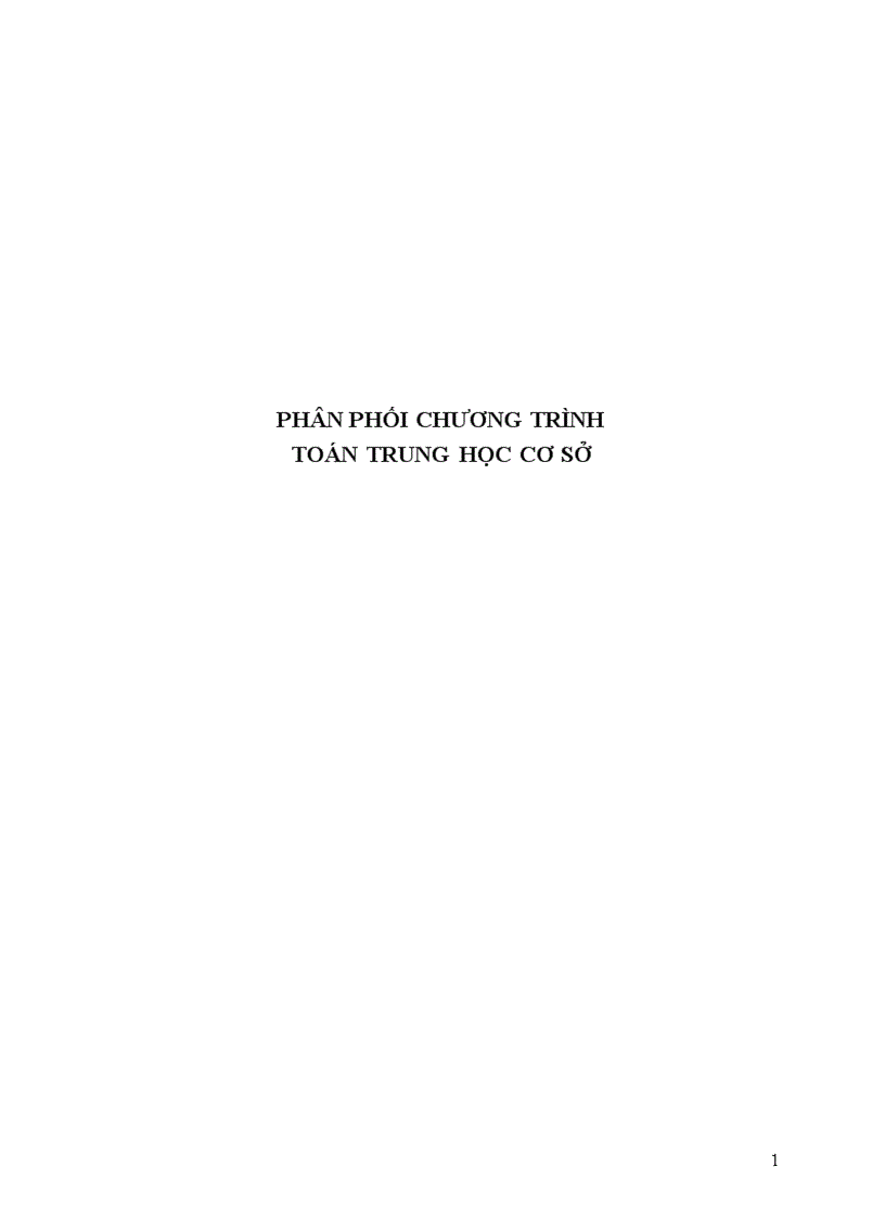 image for page Phân phối chương trình môn Toán