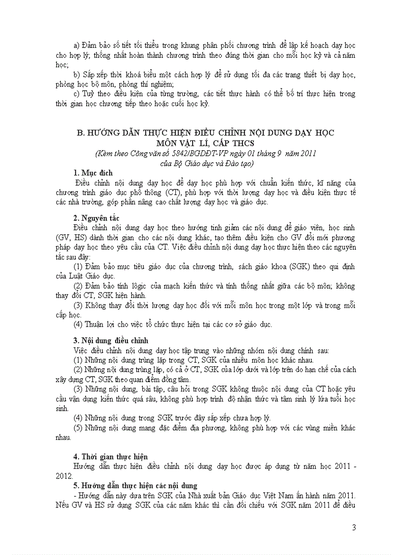 image for page Phân phối chương trình môn Vật lý