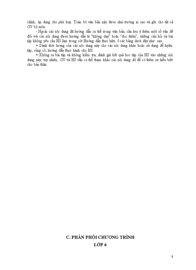 image for page Phân phối chương trình môn Vật lý