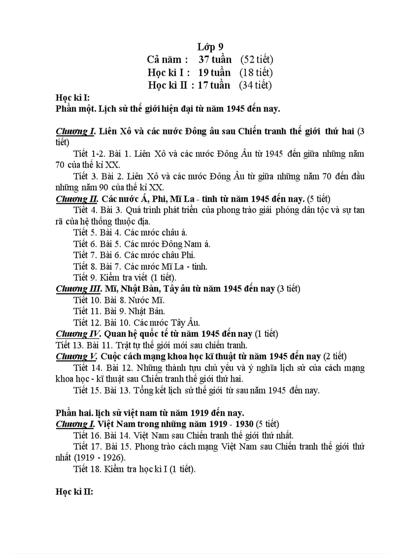 image for page Phan phoi chuong trinh thcs