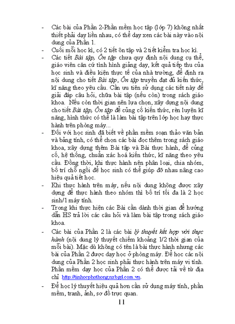 image for page Phân phối chương trình TIN HỌC 9