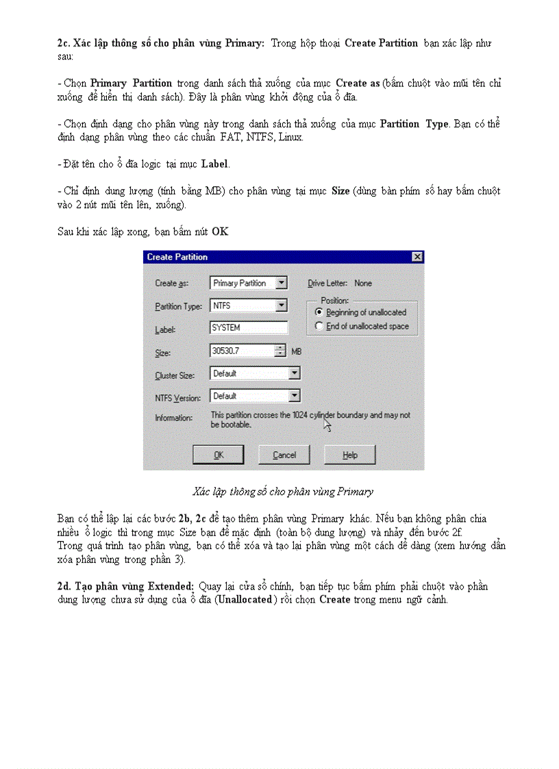 image for page Phân vùng ổ cứng