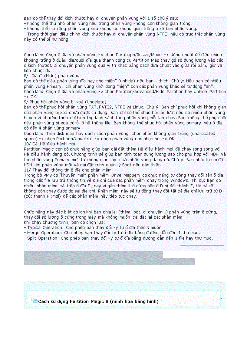 image for page Phân vùng ổ cứng