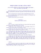 Pháp lệnh Cán bộ Công chức 1998