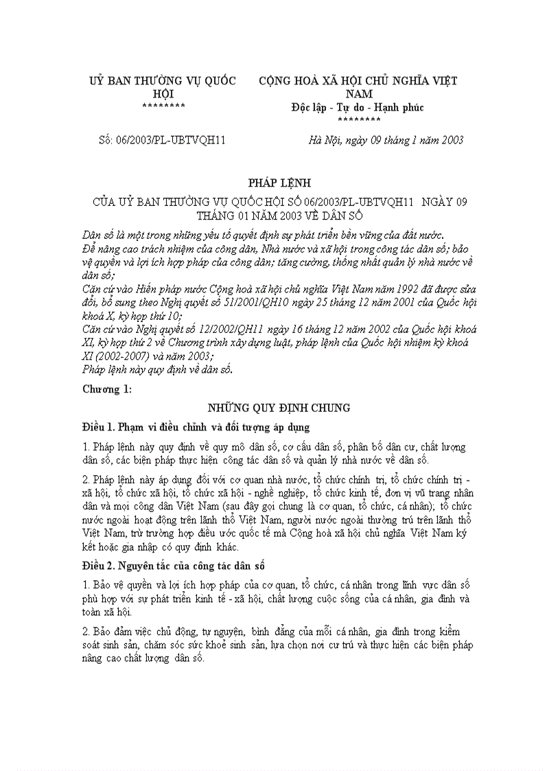 image for page Pháp lệnh dân số