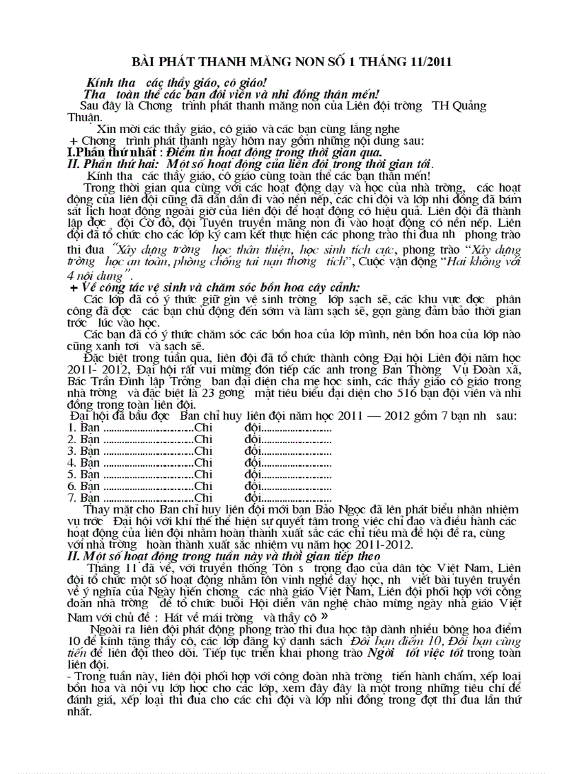 image for page Phat thanh măng non