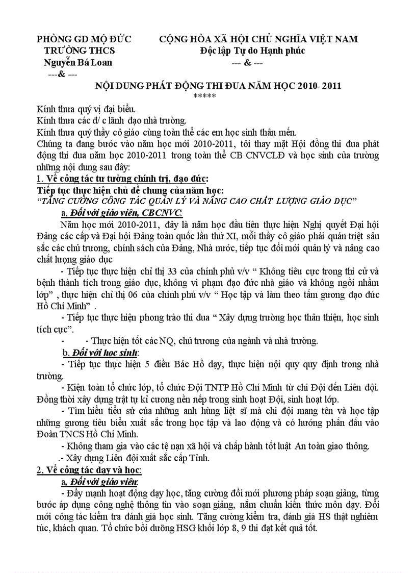 image for page Phát động thi đua 2010 2011 1