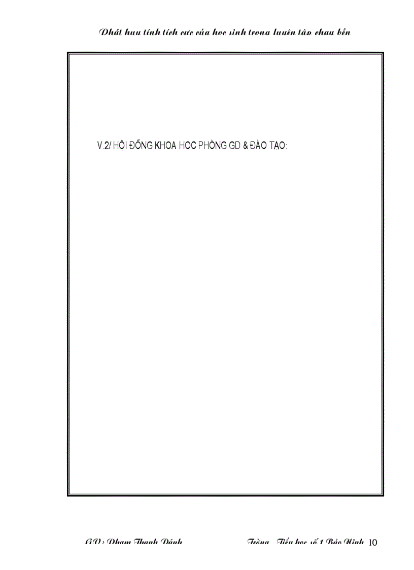 image for page Phát huy tính tích cực của HS trong chay bền