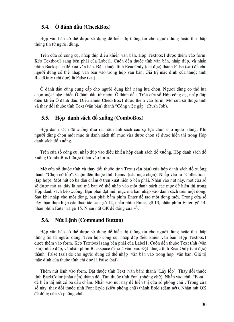 image for page Phat trien ung dung co ban voi VB NET FORMAT