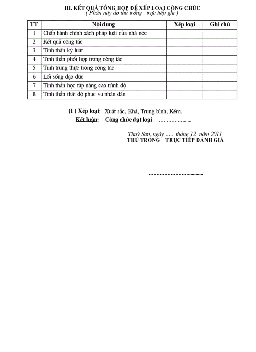 image for page Phieu danh gia cong chuc hang nam