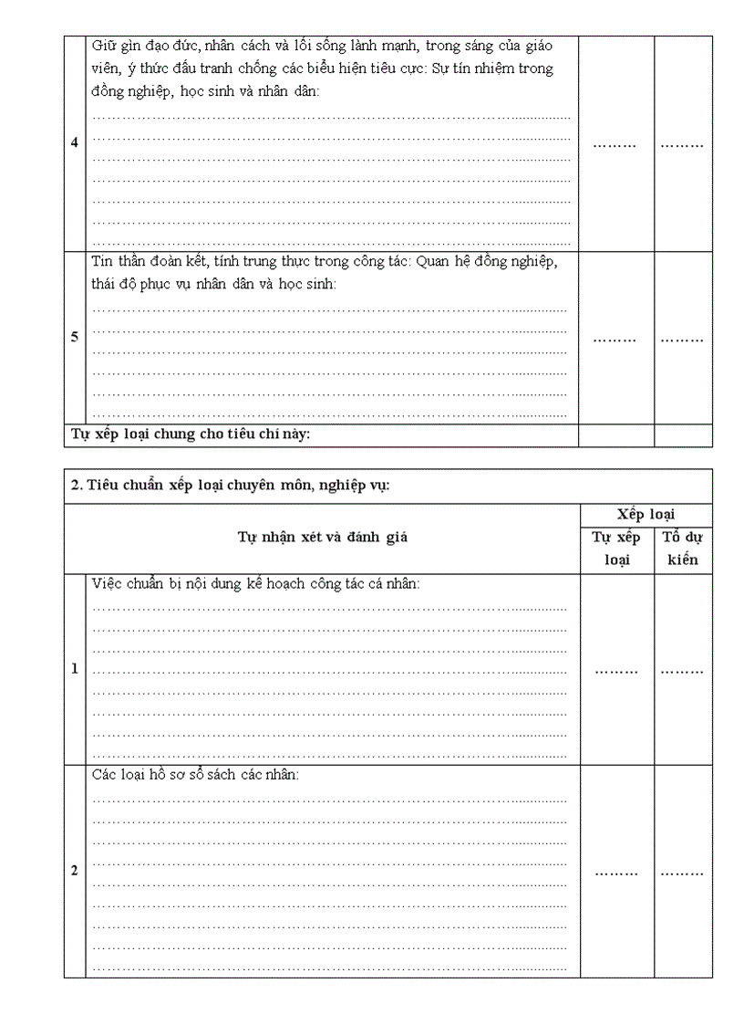 image for page Phiếu đánh giá gv nv