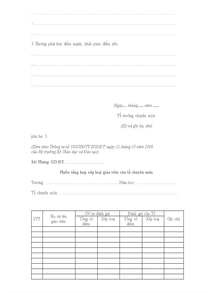 image for page Phiếu đánh giá GV theo TT30 của BGDĐT