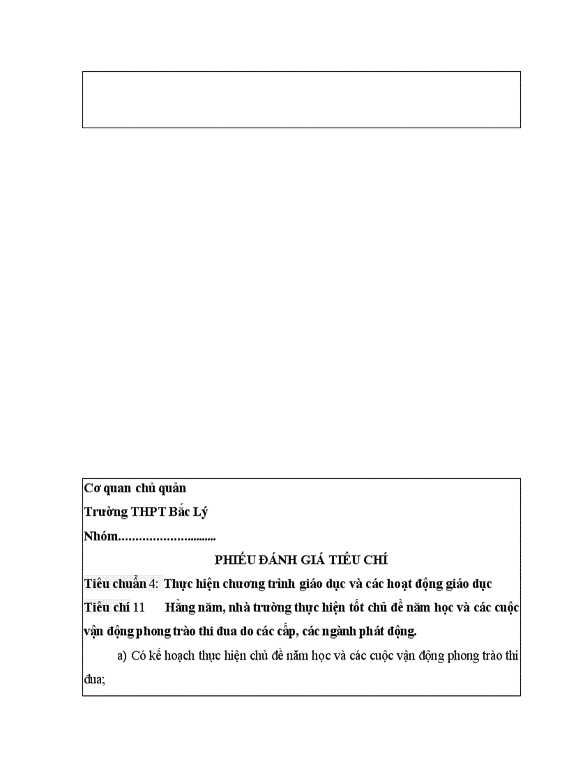 image for page Phieu danh gia tieu chuan 4 kdcl thpt