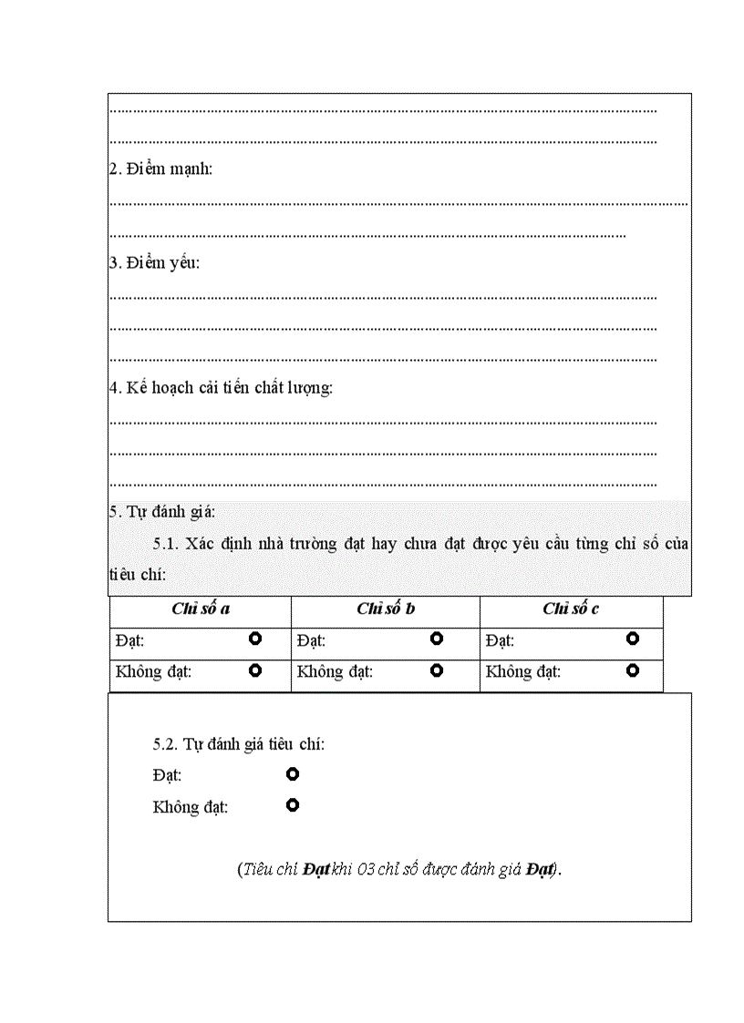 image for page Phieu danh gia tieu chuan 5 6 7 kdcl thpt