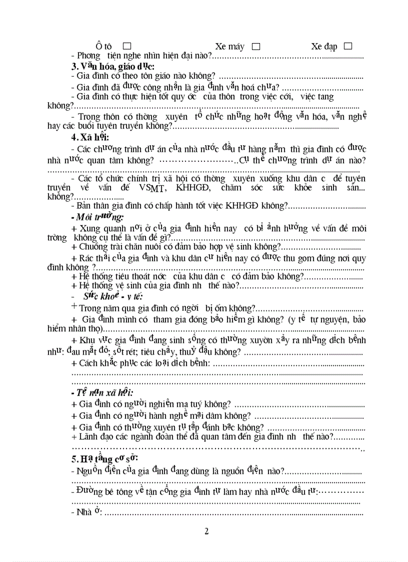 image for page Phiếu khảo sát thăm dò