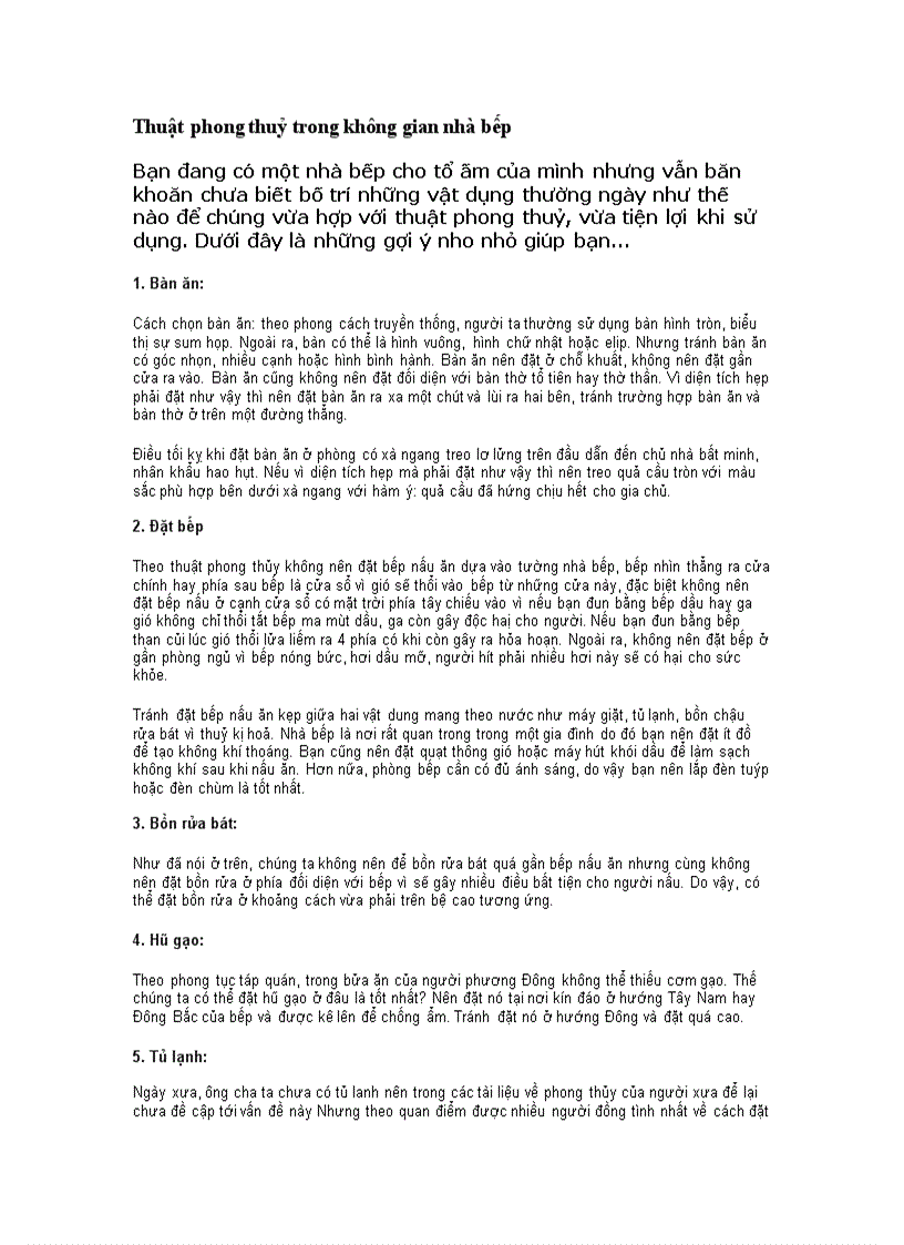 image for page Phong thủy và cuộc sống