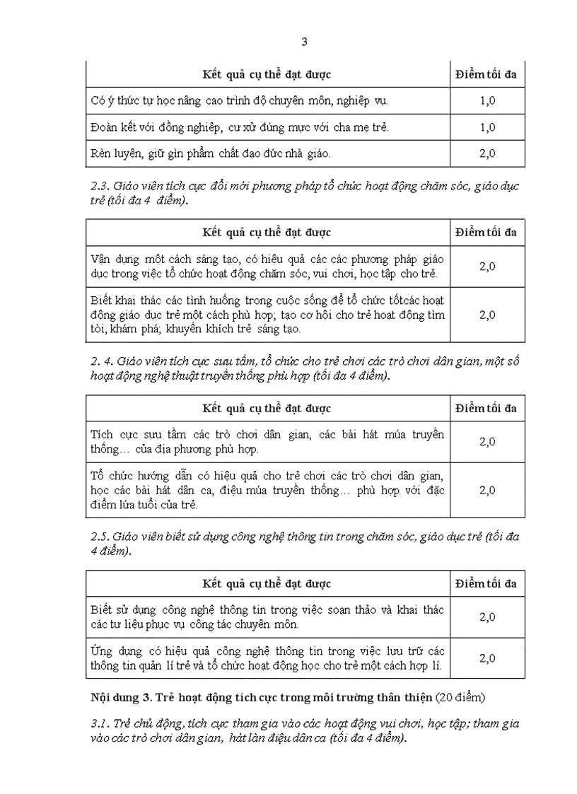 Phụ lục đánh giá