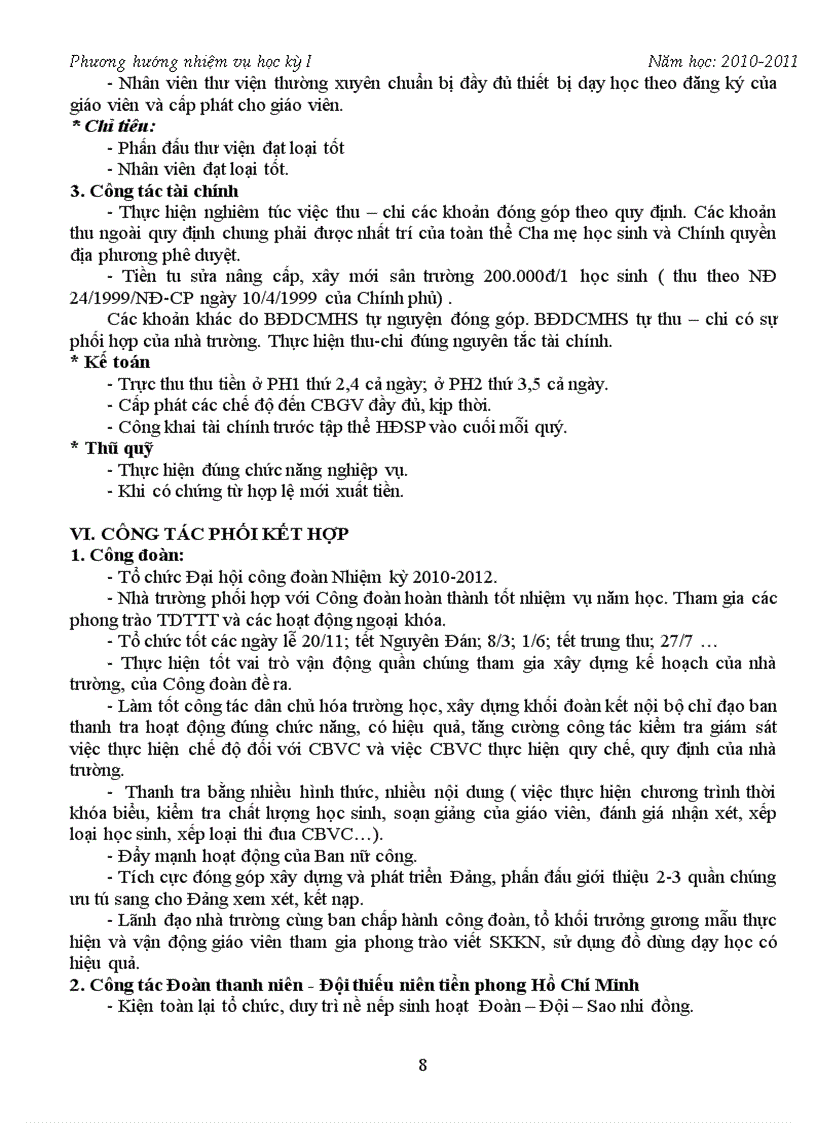 image for page Phuong huong nhiem vu hoc ky I